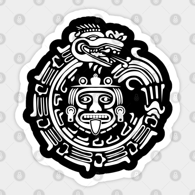 Aztec Quetzalcoatl Sticker by Beltschazar